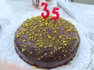 Tarta de chocolate at La Siria in Malaga