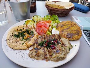 Combined plate at La Siria in Malaga