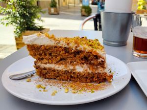 Carrot cake 🍰 at La Siria in Malaga