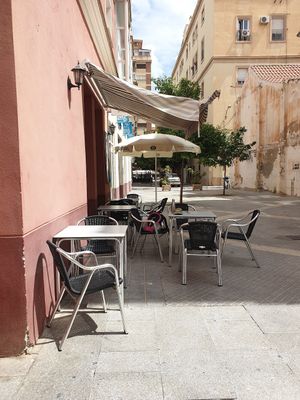 Outside space at La Siria in Malaga