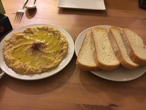 Hummus at La Siria in Malaga