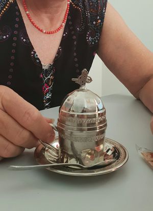 Delicious coffee at La Siria in Malaga