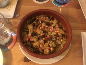 Don't remember the name of this but it was quite good. It has a particular taste, since it has soy protein but at the same time it is sweet and reminds you of breakfast. at La Siria in Malaga