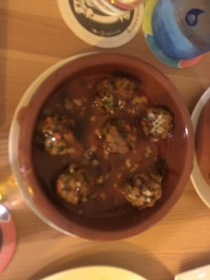 Meat balls/Kofka (albóndigas). Good but very small portion. at La Siria in Malaga