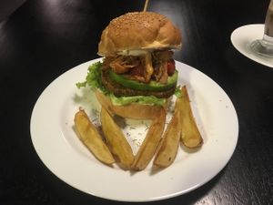 Burger at Vegan's 2Go Savassi in Belo Horizonte