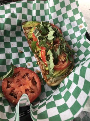 Avo toast  at Milk Organics in Vista