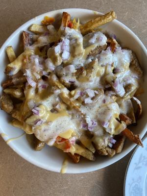 Sausage party fries  at Thrive Diner in Pittsfield