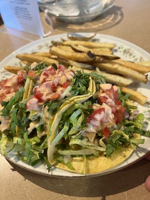 Tacos (best thing we tried)  at Thrive Diner in Pittsfield
