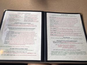 Menu  at Thrive Diner in Pittsfield