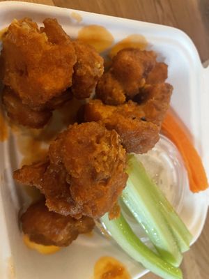 Buffalo cauliflower wings  at Thrive Diner in Pittsfield