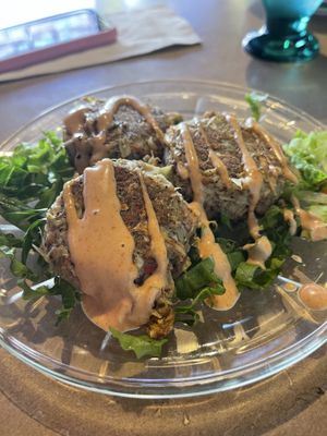 Crab Cakes  at Thrive Diner in Pittsfield
