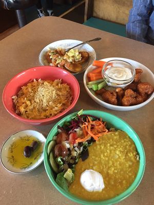 Buddha bowls and buffalo cauliflower at Thrive Diner in Pittsfield