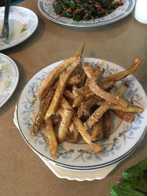 Parm fries at Thrive Diner in Pittsfield