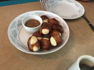 Pretzel bites at Thrive Diner in Pittsfield
