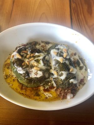 Stuffed Veggies (Bell Pepper & Zucchini)  at Kareem's in Naples