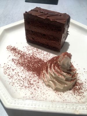 Raw chocolate cake  at Wired Bonbon in Tokyo