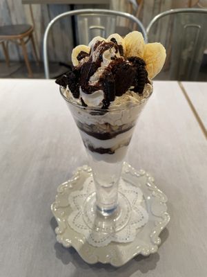 Banana Chocolate parfait  at Wired Bonbon in Tokyo
