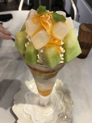 Melon parfait  at Wired Bonbon in Tokyo