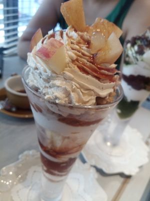 Apple parfait top at Wired Bonbon in Tokyo