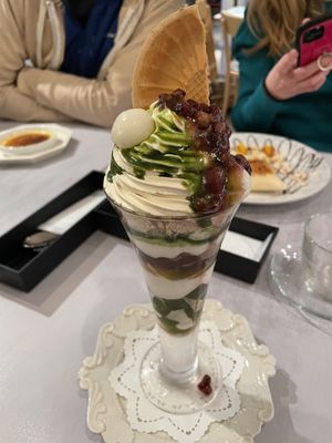 Maccha Azuki parfait   at Wired Bonbon in Tokyo