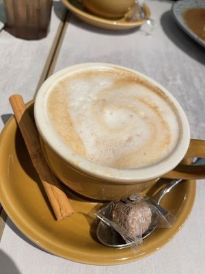 Almond cappuccino  at Wired Bonbon in Tokyo