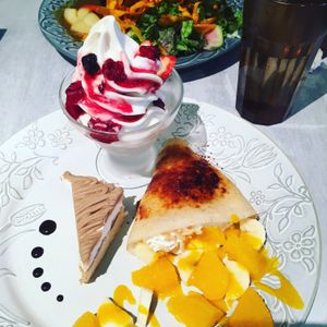 Vegan sweet plate  at Wired Bonbon in Tokyo