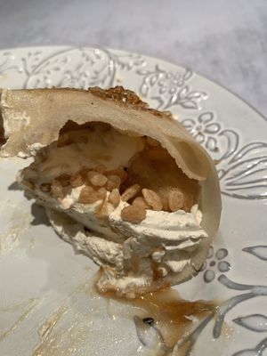 Crepe inside at Wired Bonbon in Tokyo