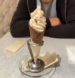 Soy soft serve at Wired Bonbon in Tokyo