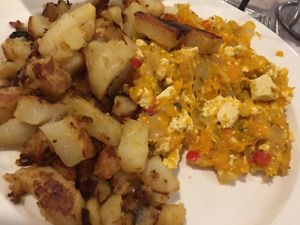 tofu scramble with butternut- yum! at Shoreline Diner and Vegetarian Enclave in Guilford