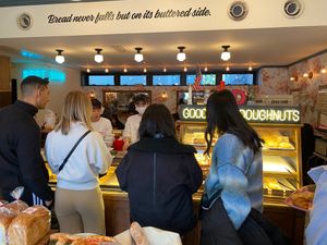 Interior at Good Town Doughnuts in Tokyo