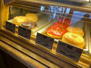 Donut options at Good Town Doughnuts in Tokyo