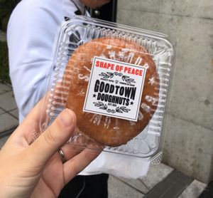 Vegan glazed doughnut at Good Town Doughnuts in Tokyo