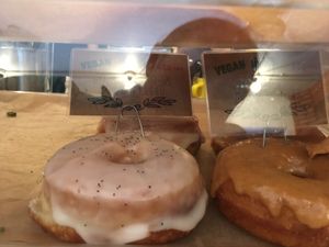 Vegan doughnuts at Good Town Doughnuts in Tokyo