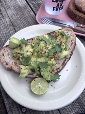 avo toast  at The Little Bakery in Tokyo