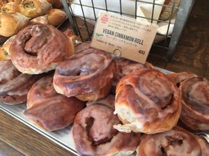 Cinnamon rolls at The Little Bakery in Tokyo