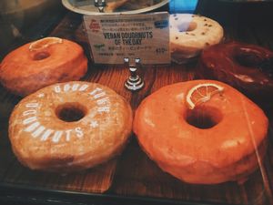 Vegan doughnuts of the day at The Little Bakery in Tokyo