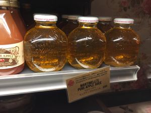 Pure apple juice at The Little Bakery in Tokyo