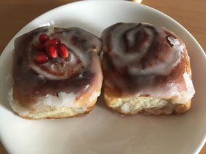 Vegan cinnamon rolls at The Little Bakery in Tokyo