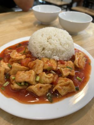 Tofu  at V-Cuisine in Hanoi