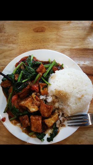 Tofu with pepper sauce (40,000vnd) at V-Cuisine in Hanoi