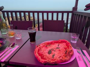 Vegan pizza with a view 💚 at Posillipo - Broadstairs in Broadstairs