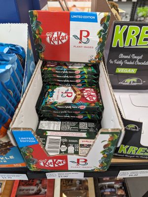 Yay! Vegan kitkats at The Vegan Shop in Auckland