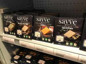 Vegan cheese at Unlimited Health in Amsterdam