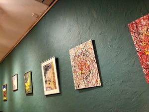 art at Cafe Zaehringer in Zurich