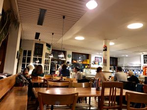 inside at Cafe Zaehringer in Zurich