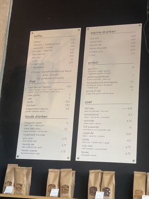 menu august 2025  at SUE Bakery in Rotterdam