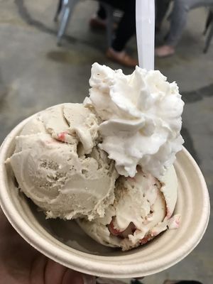 Tasty vegan whipped cream! at Divine Dips Ice Creme in Los Angeles