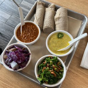 Rainbow Plate  at Berbere by T&T in Santa Monica