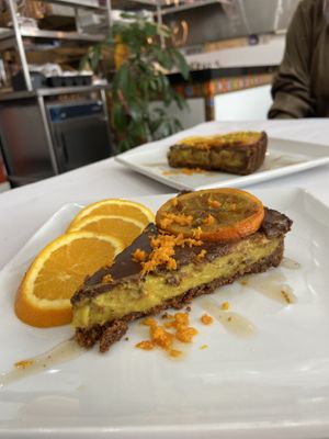 Orange pie  at Berbere by T&T in Santa Monica