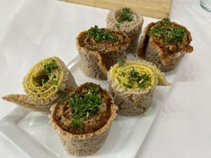 Injera Rolls  at Berbere by T&T in Santa Monica